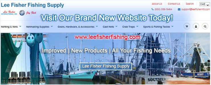 Lee Fisher Fishing Supply website