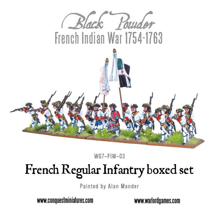 FRENCH INDIAN WAR 1754-1763 BRITISH REGULAR INFANTRY WARLORD BLACK POWDER