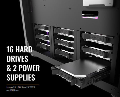 shop and buy cheap full tower darkflash df-800 server case for 3.5 raid data hosting 