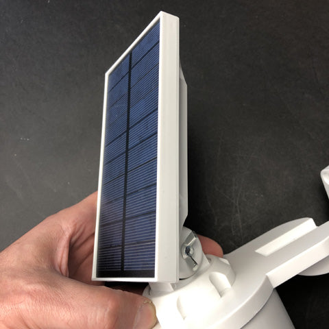 JACKYLED Solar Security Light For Outdoors Review Has Adjustable Solar panel for optimal charging.