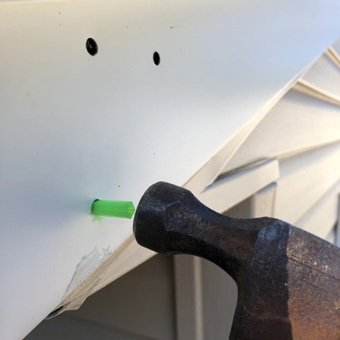 How to Install Green anchors for Jackyled solar powered motion sensor mounting screws