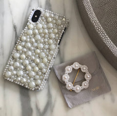 The Fashion Bug Blog X Soru Pearl Cluster Hair Clip With Her Phone Case Inspiration 