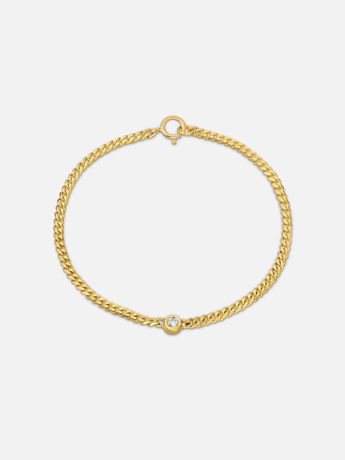 Hannah G Diamond Curb Chain Bracelet 1
