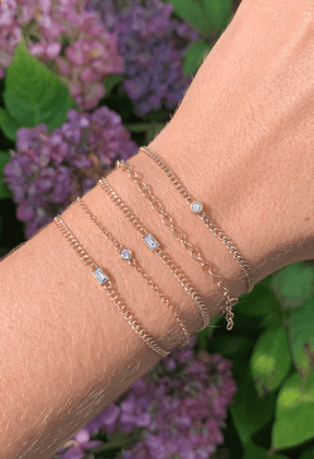 Hannah G Diamond Curb Chain Bracelet 3