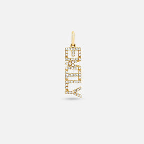 EF Collection Diamond Custom Name Necklace Charm 1