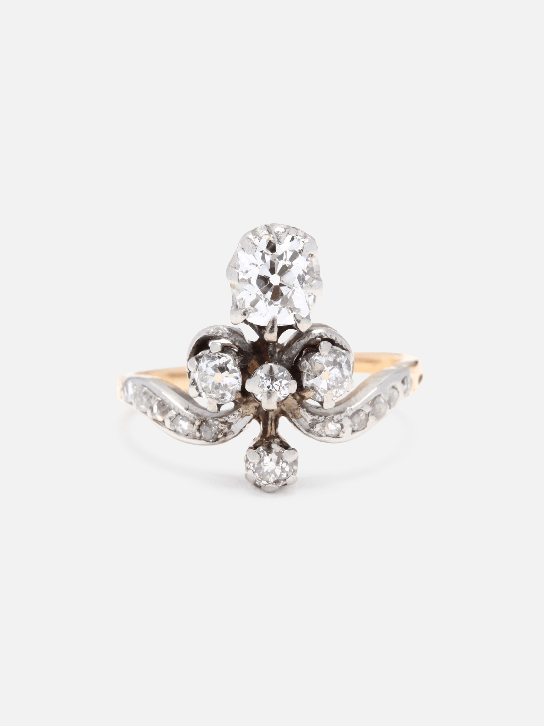 Gem Gossip Diamond Tiara Ring Circa Early 1900S 1