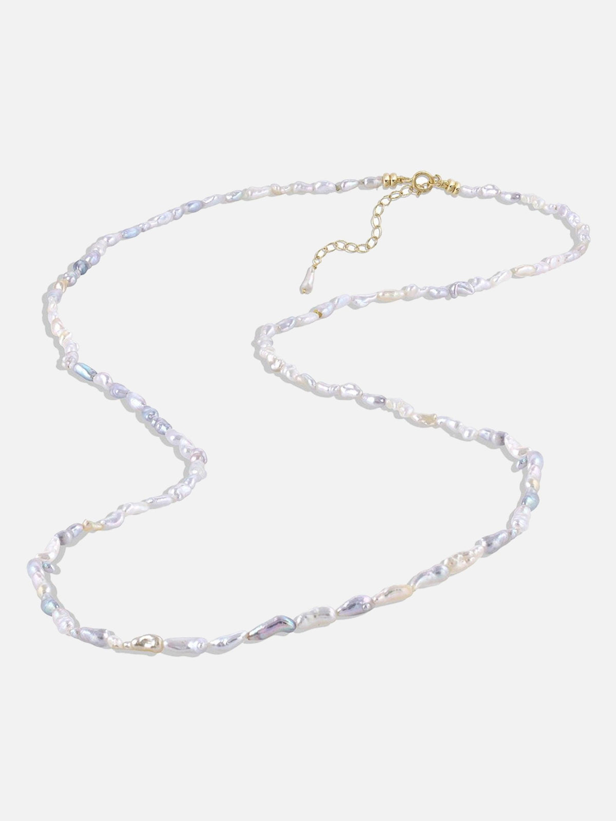 Pebble Pearl Necklace - White/Space - At Present