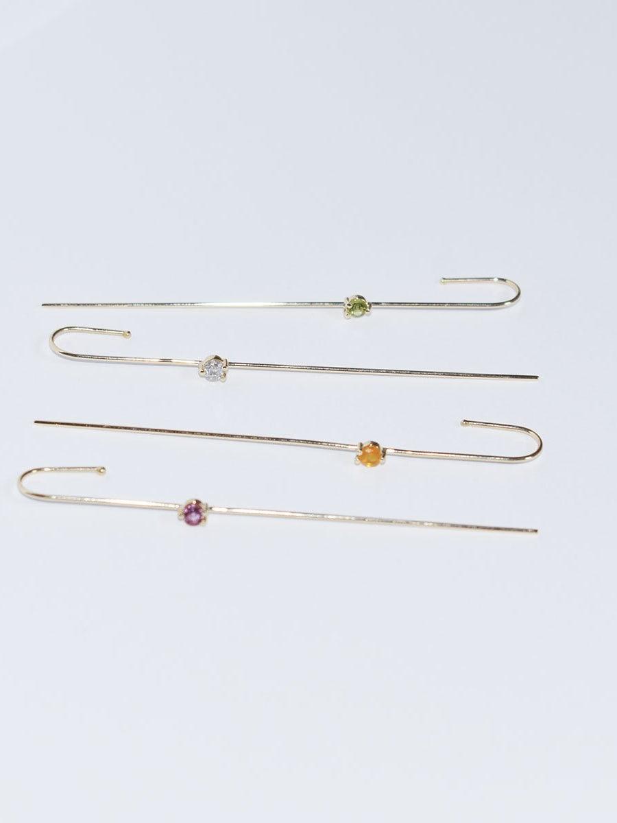 Labulgara Precious Gem Needle Earring 8