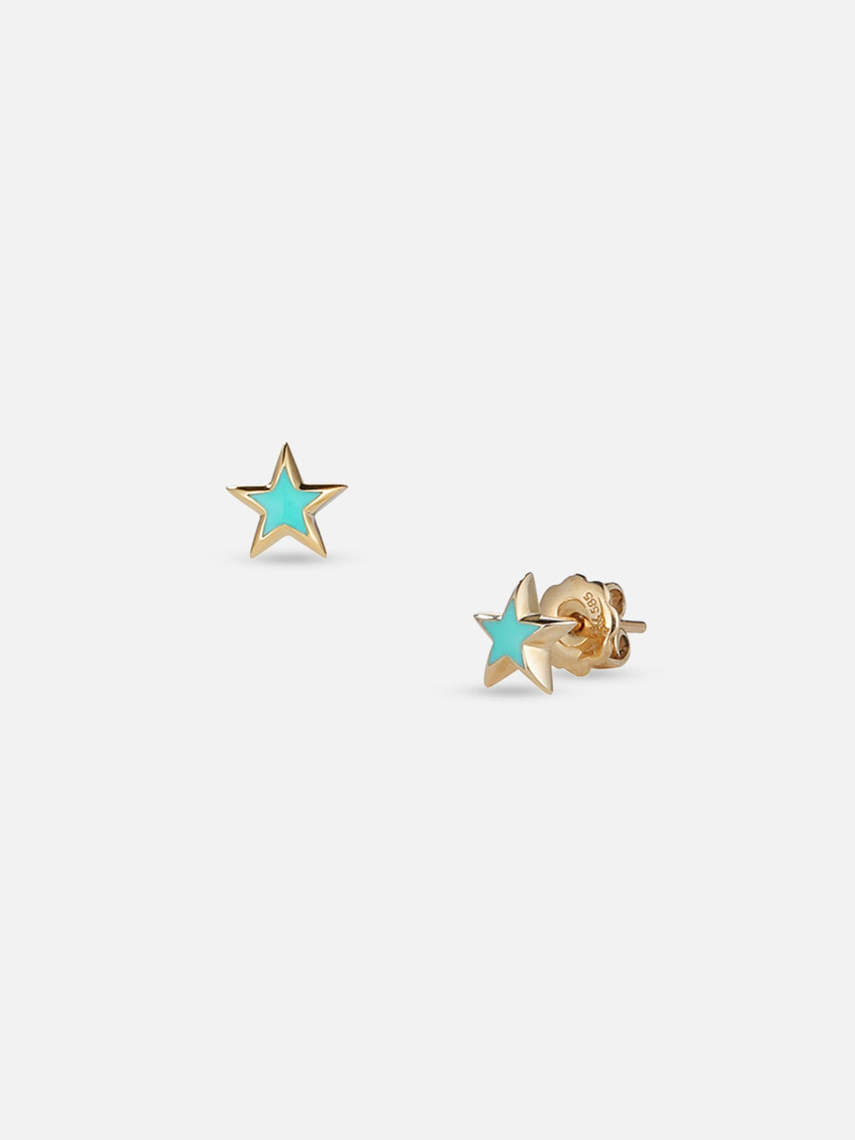 Suel Small Star Enamel Earrings 1