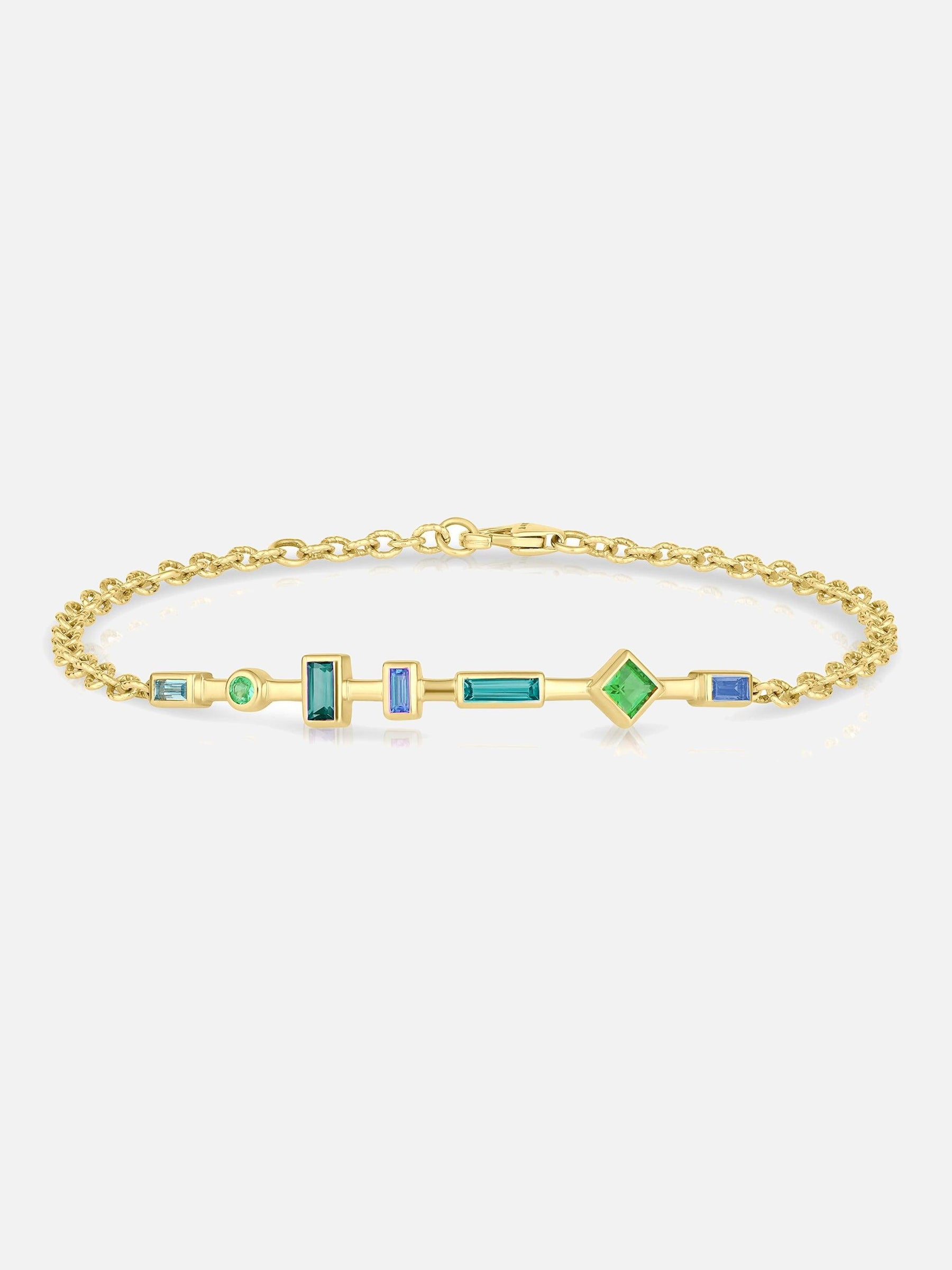 Sundown Bar Bracelet, Blue - Jennifer DeMoro Jewelry - At Present