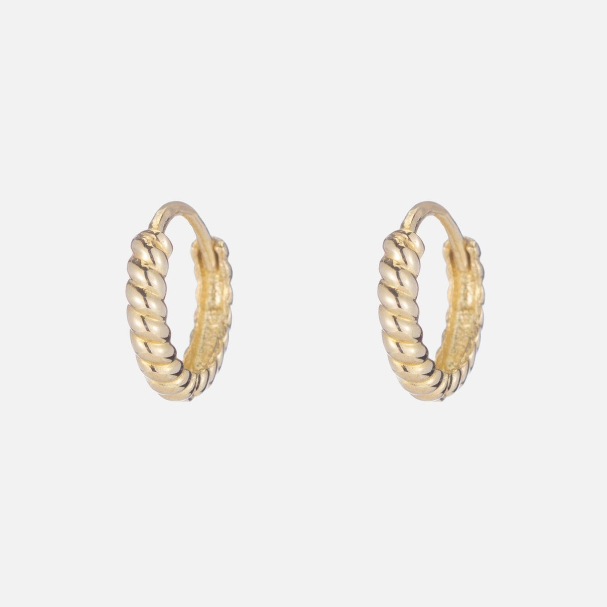 Twisted Petite Hoops - Ariel Gordon Jewelry - At Present