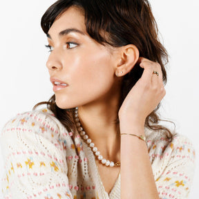Twisted Petite Hoops - Ariel Gordon Jewelry - At Present