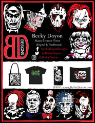 Becky Doyon Clown Girl Horror Magazine Halloween