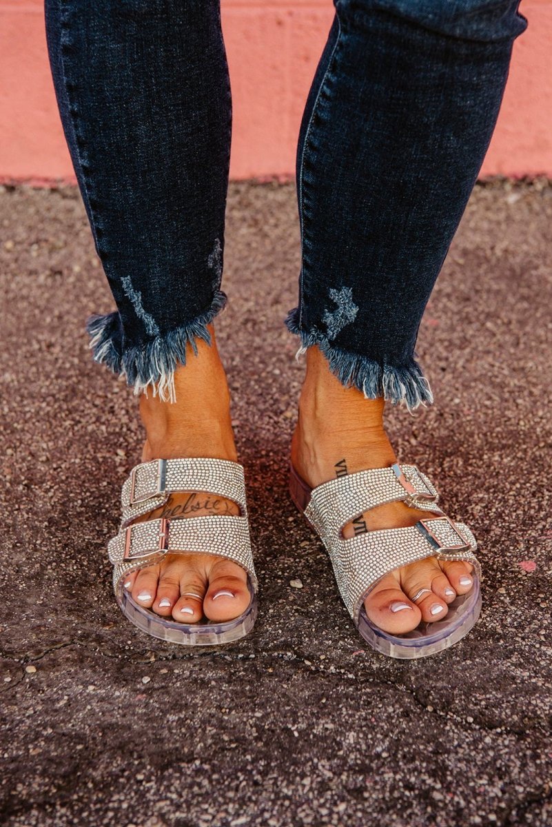 Rhinestone Clear Jelly Birkenstock's 