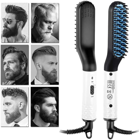 Men's Electric Multifunctional Beard Straightener Brush - UG
