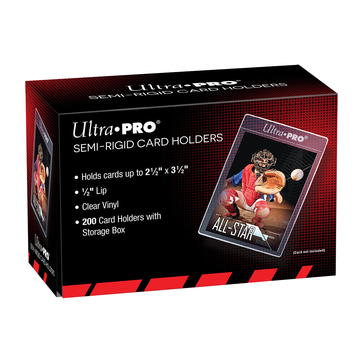 2 Ultra Pro BLACK DECK BOXES Standard & Small Size Card Holder Storage Case MTG 