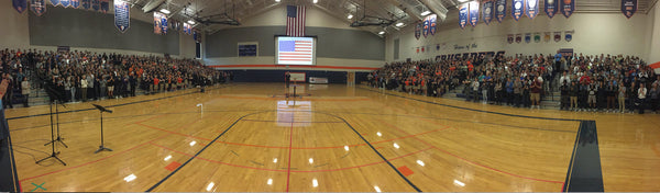 800 Student Namaste for Veterans - Eastside Catholic