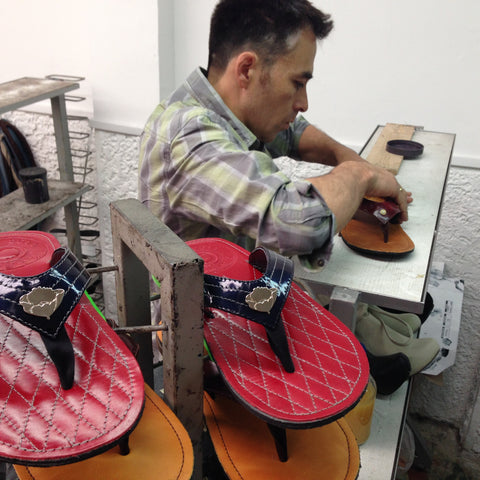 Combat Flip Flops Bogota Colombia footwear manufacturing with Tuck Tucks via Blog