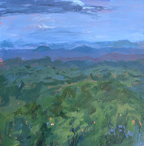 The View From Sheppard of the Hills, 6" x 6" 