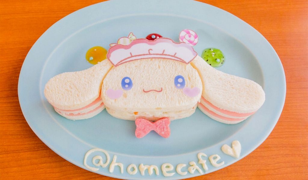 sandwich kawaii proposé chez @homecafe