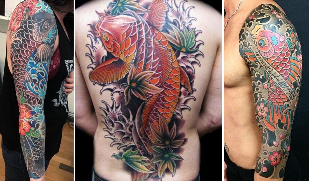 tatouage japonais carpe koi