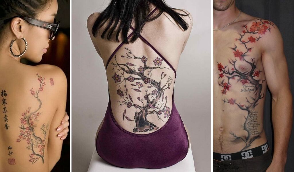 tatouage japonais cerisier