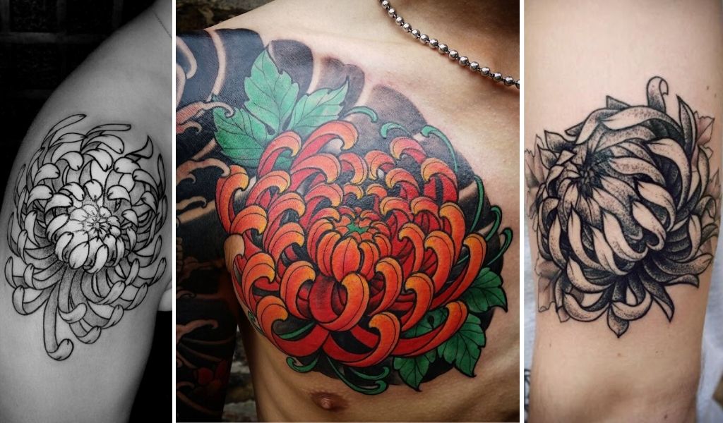 tatouage japonais chrysanthème