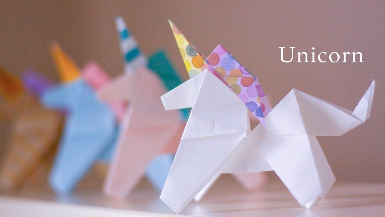 Bobble Head Paper Unicorn  Paper Crafts for Kids 