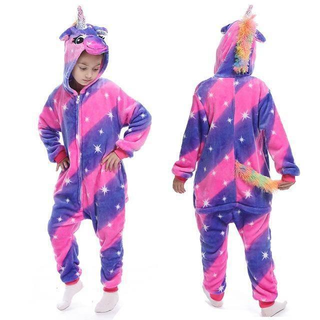 pobreza plan de ventas bueno Pijama de unicornio para niña | Un unicornio