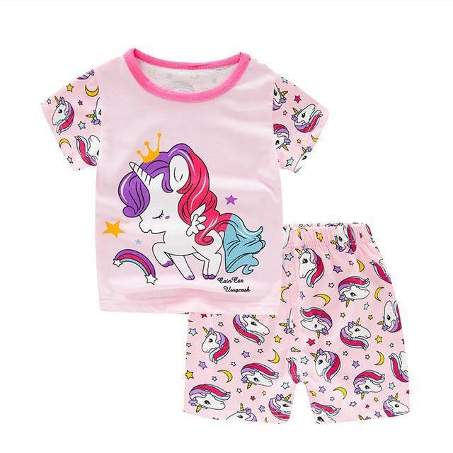 Panorama cemento patrocinado Pijama niña verano unicornio | Un unicornio