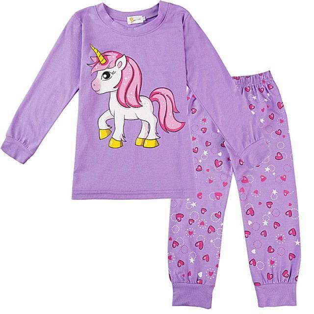 Pijama unicornio morado Un unicornio