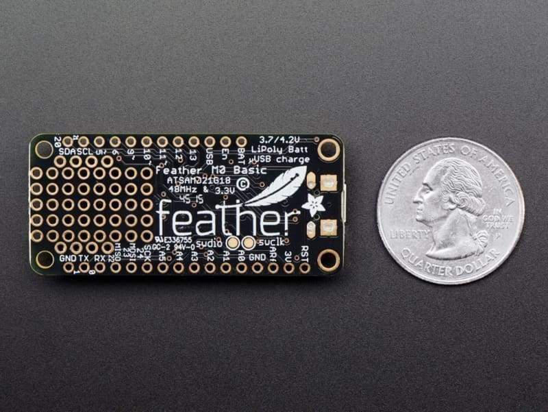 Feather M0 Basic Proto - Atsamd21 Cortex M0 (Id: 2772) - Arm Processor Based