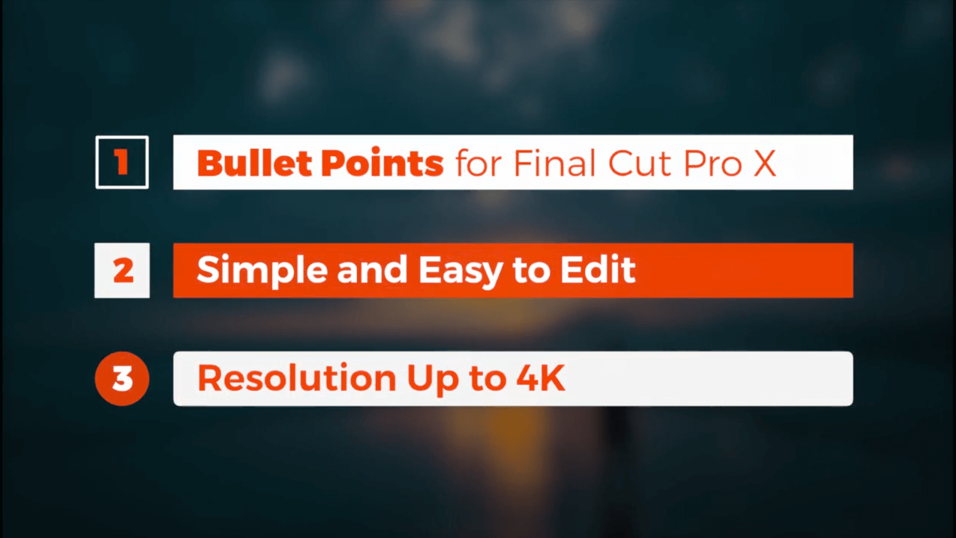 final cut pro bullet points free
