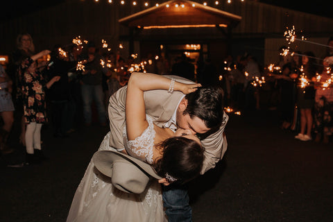 Sparkler wedding exit