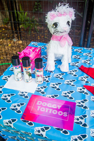 have a doggy tattoo station at your dog's party
