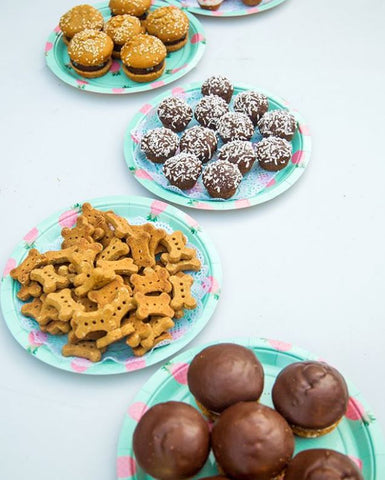 lots of treats make a beautiful display from The Dog Bakery