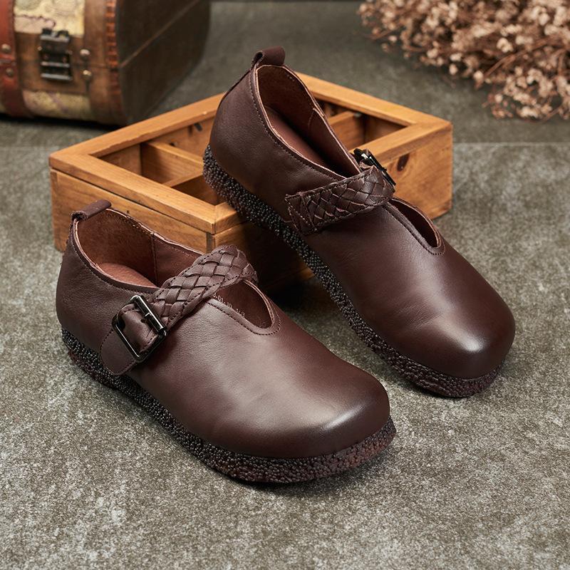 womens leather velcro shoes