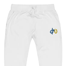 Load image into Gallery viewer, doU Blue/Yellow Logo Jogger (White)