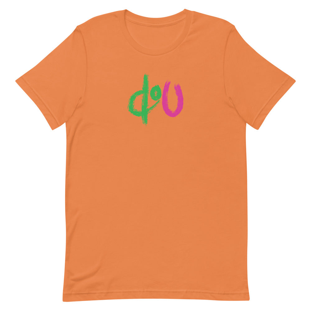 doU Green/Pink Logo Tee (Burnt Orange)