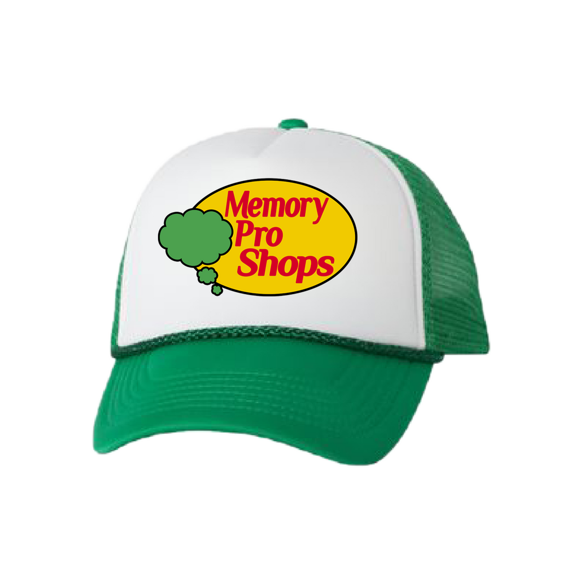 Memory Pro Shops Trucker Hat Green Memorybrand