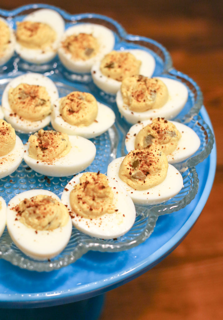10 Ways to Use Vesta Dry Hot Sauce - Deviled Eggs