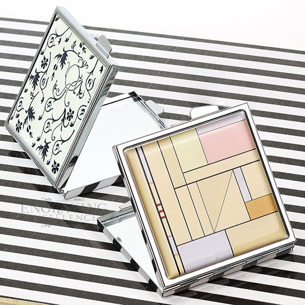 Patterned Compact Mirrors, Engraving Excellence