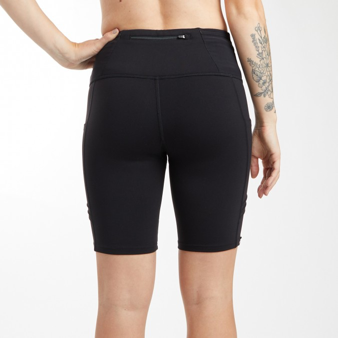 oiselle long pocket jogger shorts