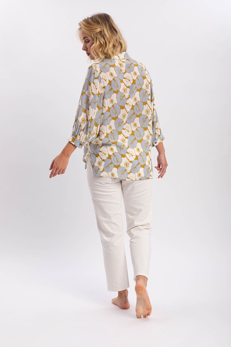 knotted printed shirt zara