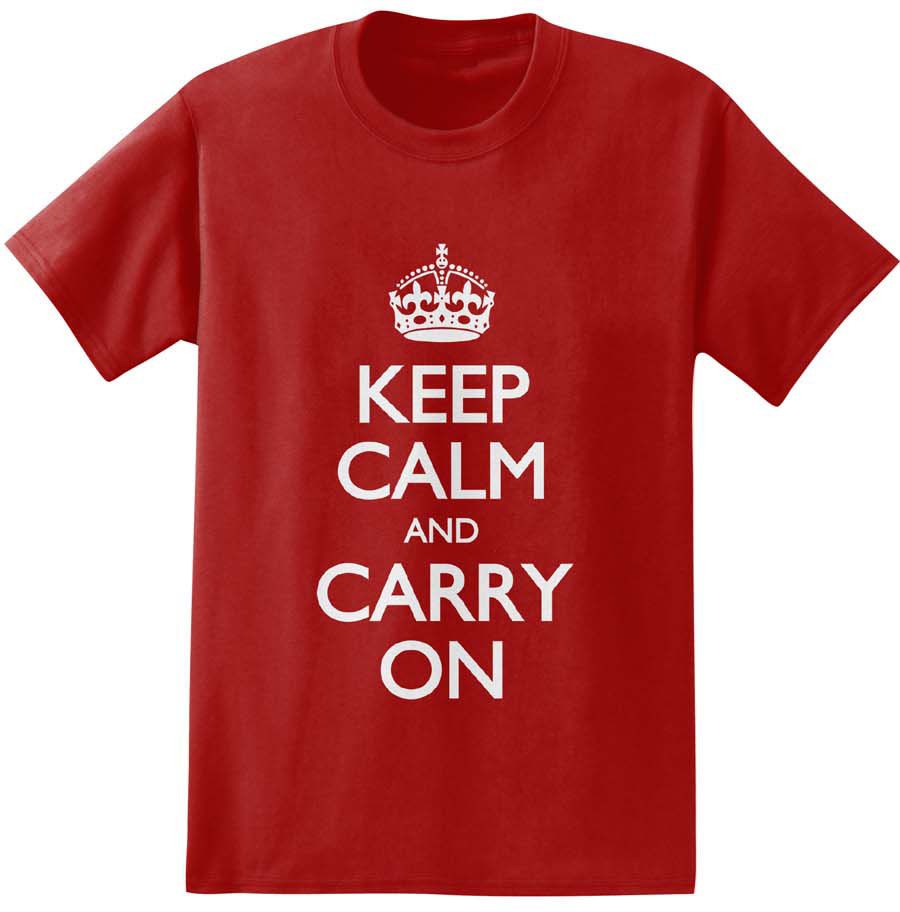 Keep Calm and Carry On T-Shirt: Red – BBC Shop US