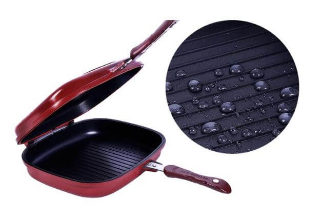 double sided frying pan