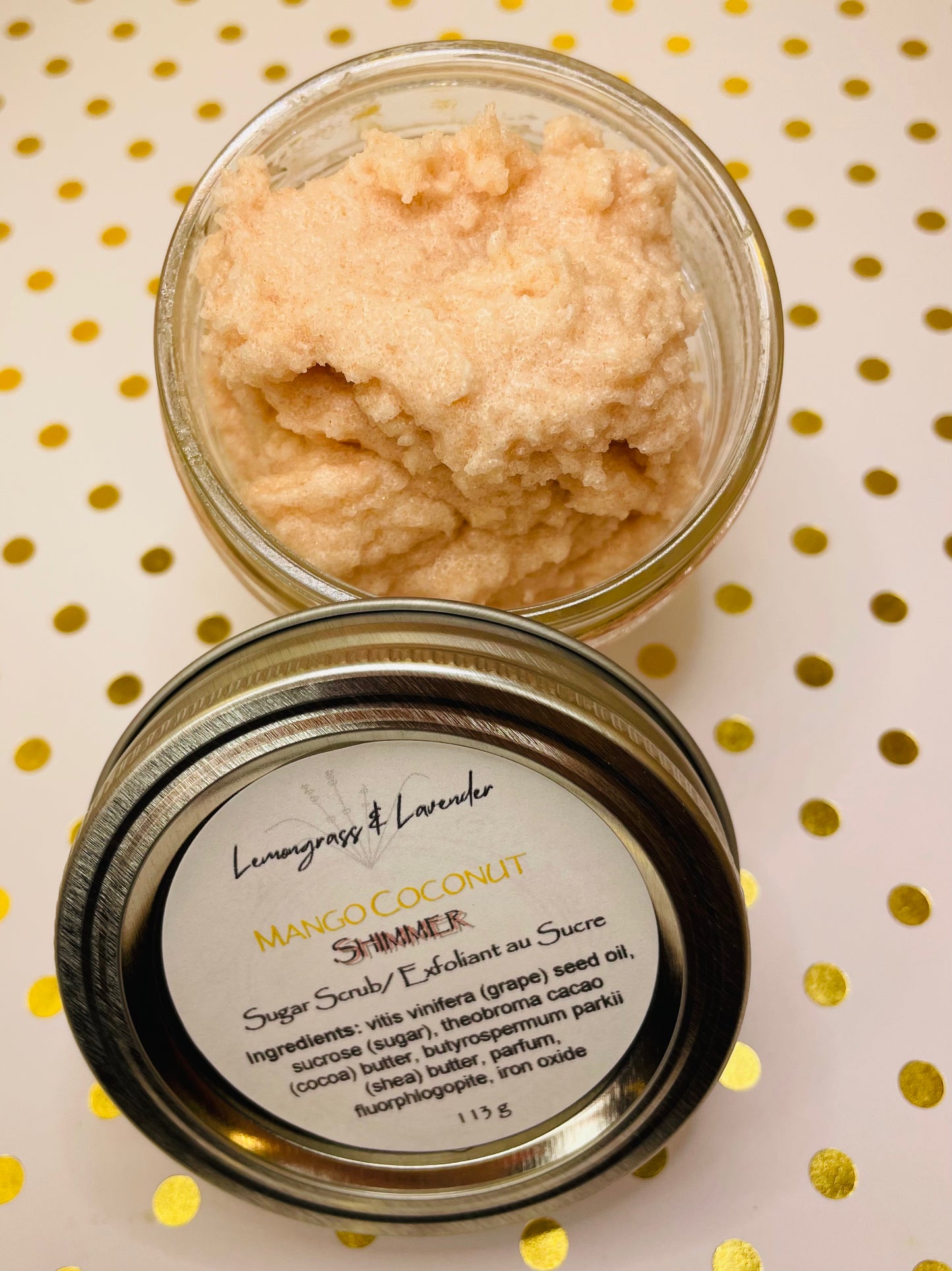 Mango Coconut ✨Shimmer✨ Sugar Scrub