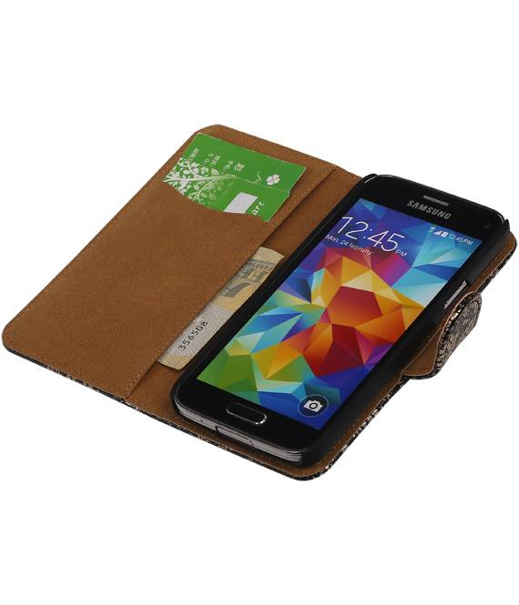 uitspraak Met andere woorden borstel Samsung Galaxy S5 mini G800F Zwart | Lace bookstyle / book case/ walle –  Hoesjeshoek