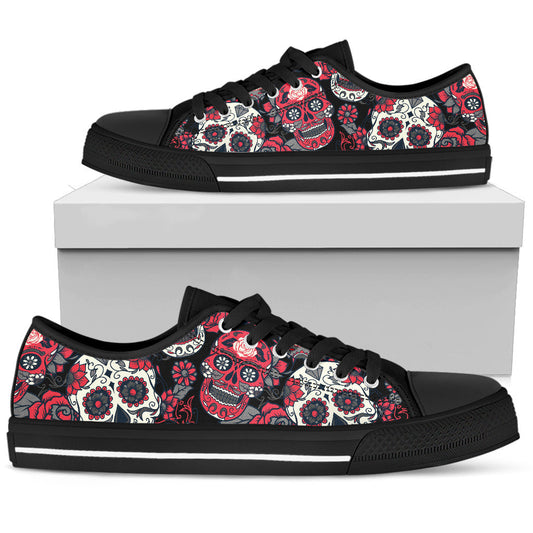 Pink Sugar Skull - Low Tops