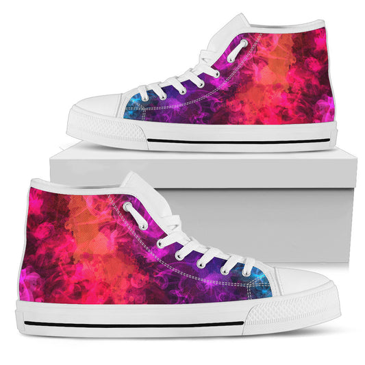 Pink & Purple Smoke High Top Shoe